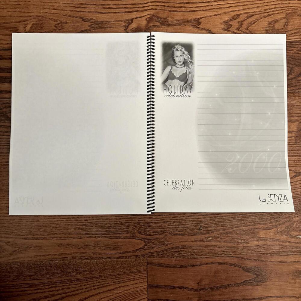 Vintage 2000 La Senza Holiday Celebration Spiral Softcover Notebook - Picture 11 of 14